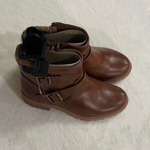 Wonder Nation Tan Kids Boots with Buckle